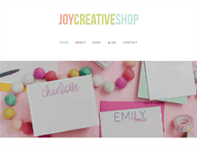Tablet Screenshot of joycreativeshop.com